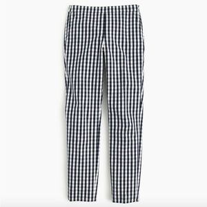 J. Crew Martie Pants -Size 6 - Navy Gingham